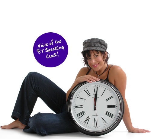 Sara with clock